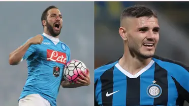 Gonzalo Higuaín y Mauro Icardi
