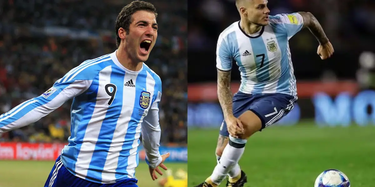 Gonzalo Higuaín y Mauro Icardi.