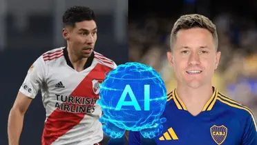 Gonzalo Montiel - Ander Herrera (Foto: X)