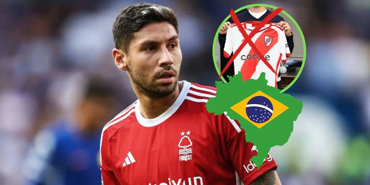Gonzalo Montiel, el refuerzo cancelado de River y la bandera de Brasil.