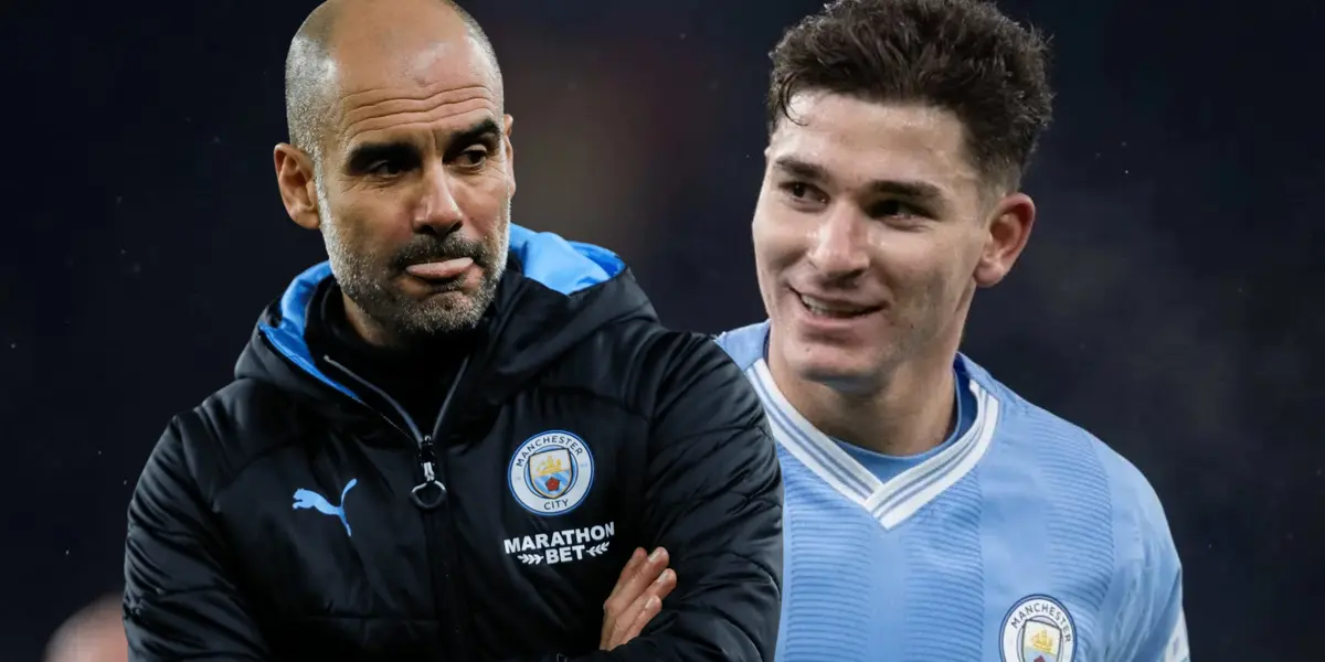 Guardiola le dio un golpe bajo a Julián Álvarez