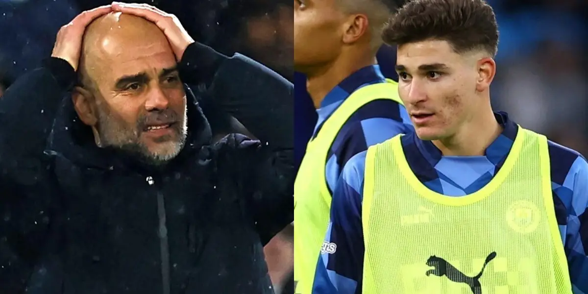 Guardiola le dio un golpe bajo inédito en la temporada a Julián Álvarez