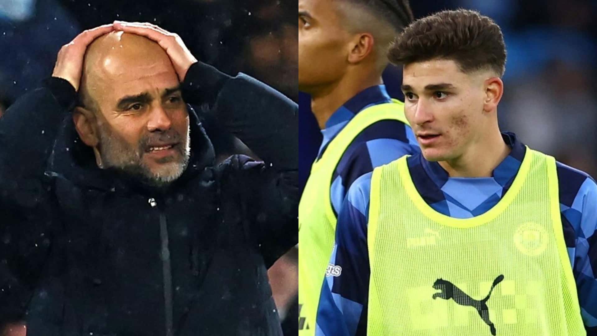Guardiola le dio un golpe bajo inédito en la temporada a Julián Álvarez