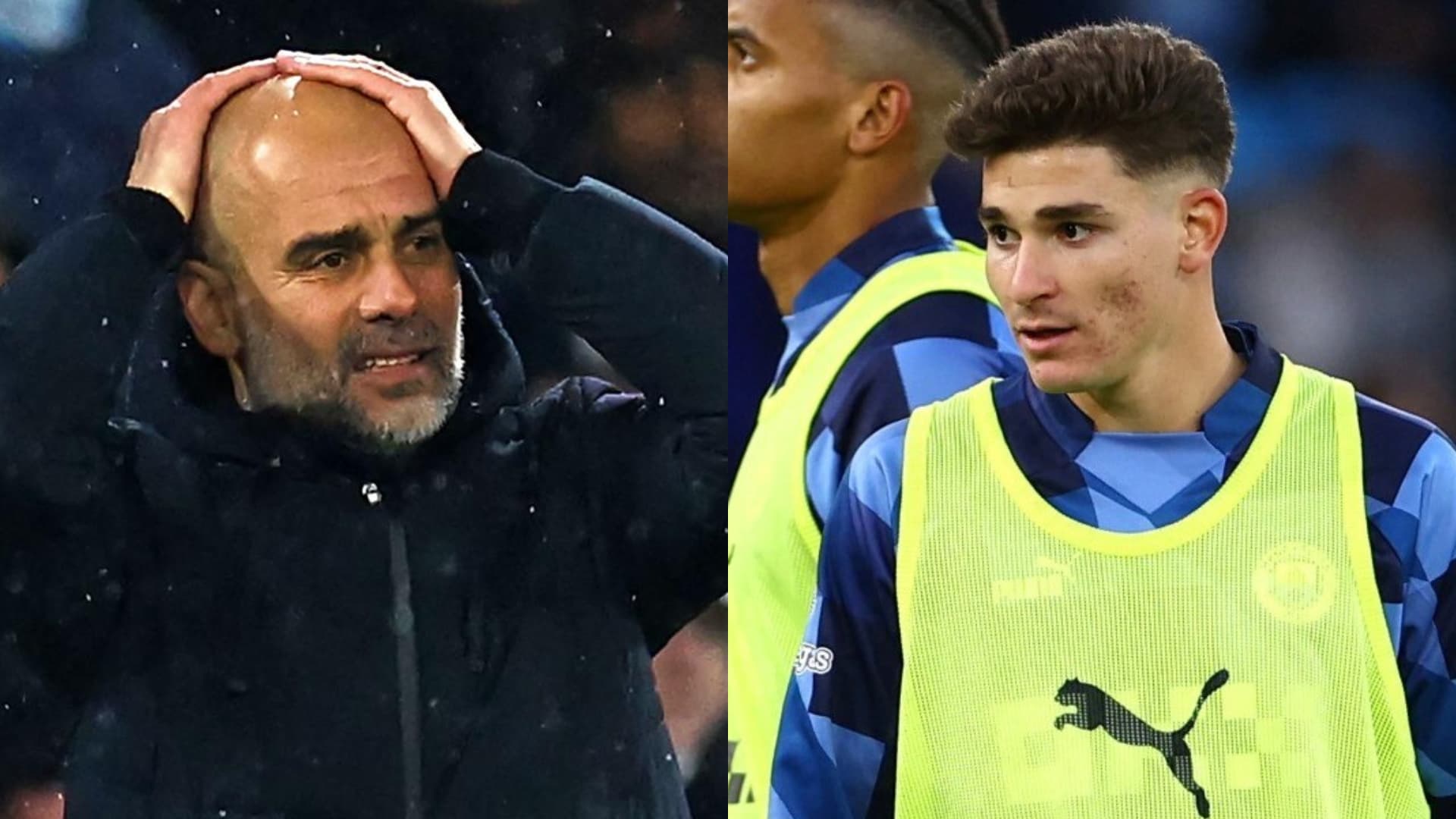 Guardiola le dio un golpe bajo inédito en la temporada a Julián Álvarez