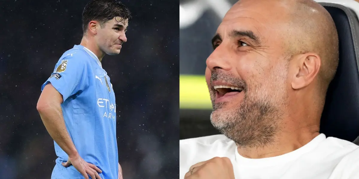 Guardiola le dio un nuevo golpe bajo a Julián Álvarez