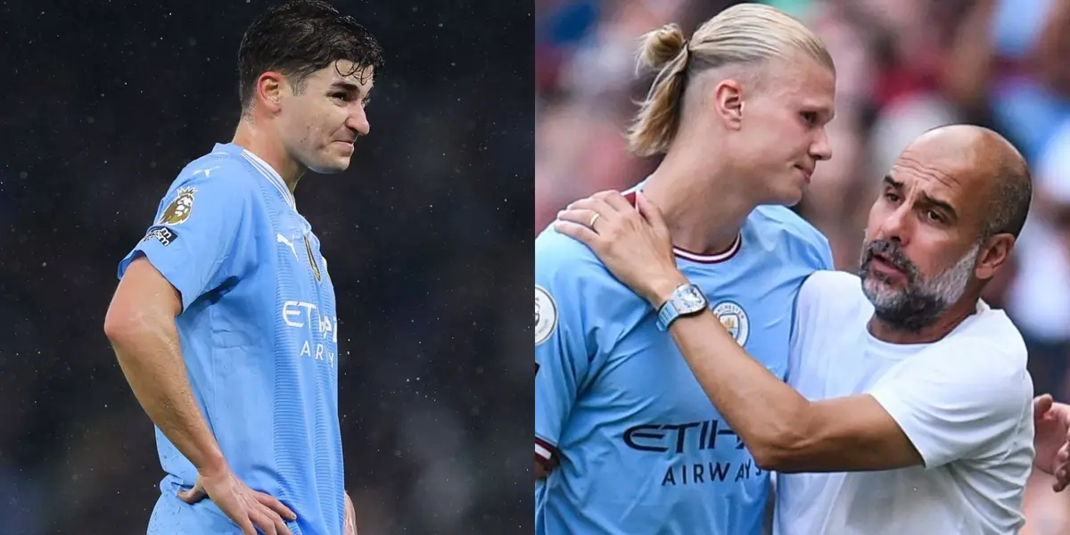 Guardiola salió a defender a Haaland