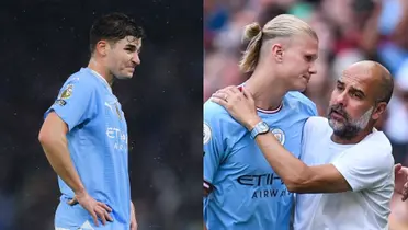 Guardiola salió a defender a Haaland