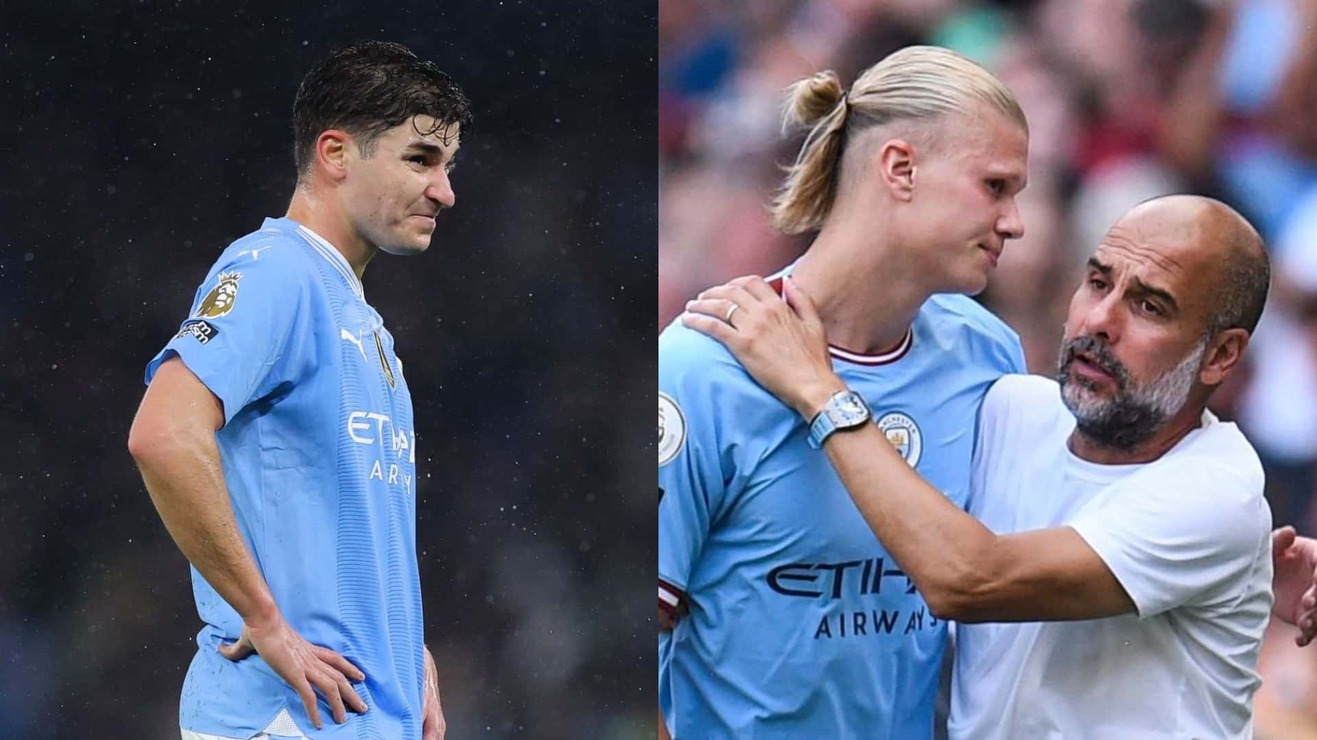 Guardiola salió a defender a Haaland