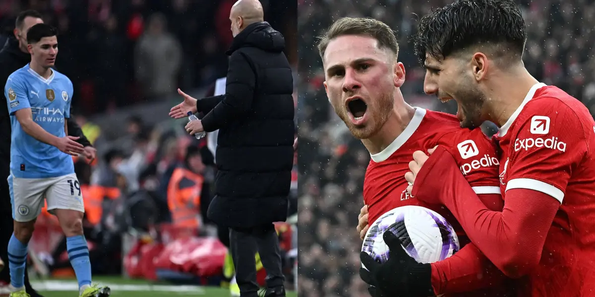 Guardiola volvió a reemplazar a Julián Álvarez