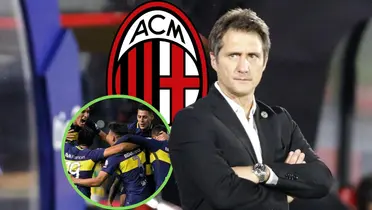 Guillermo, ex Boca y escudo de Milan.