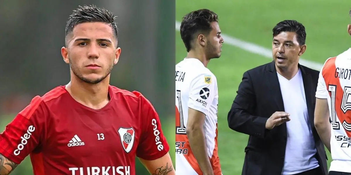 Hace poco tiempo, un volante estaba por delante de Enzo en la consideración de Gallardo, pero ahora su actualidad es muy diferente.
