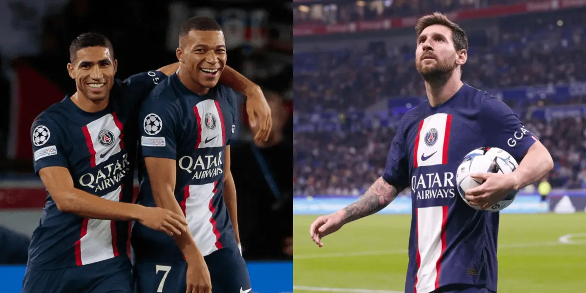 Hakimi fue víctima de la magia del tridente ofensivo del PSG, previo al amistoso contra Cristiano Ronaldo