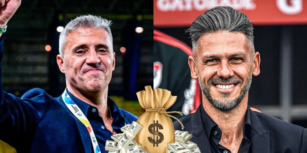 Hernán Crespo y Martín Demichelis en el 2024.