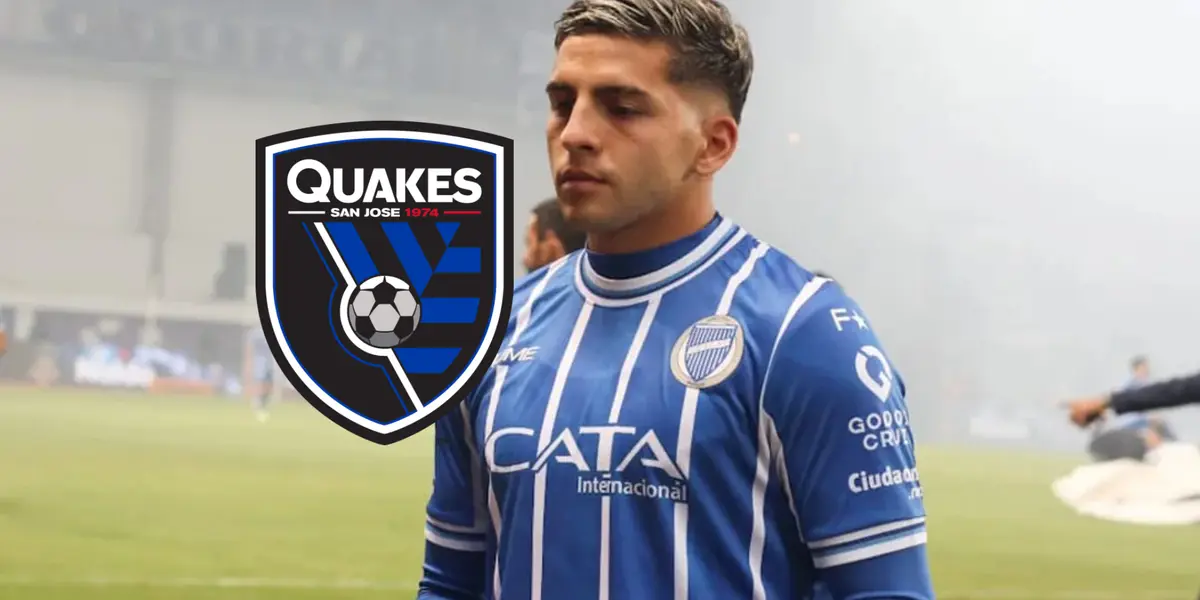 Hernán López Muñóz con la camiseta de Godoy Cruz