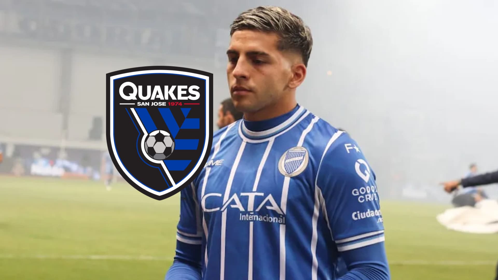Hernán López Muñóz con la camiseta de Godoy Cruz