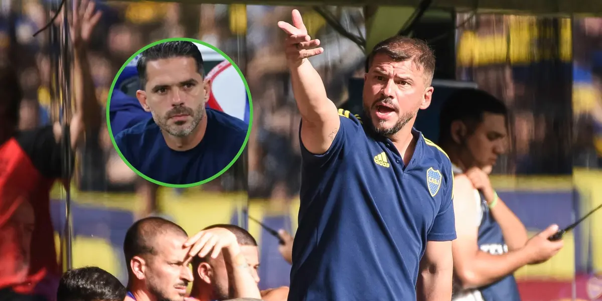 Herrón volvió a ser el DT interino de Boca (Foto Baires - Edición).