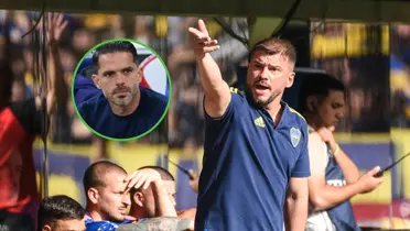 Herrón volvió a ser el DT interino de Boca (Foto Baires - Edición).