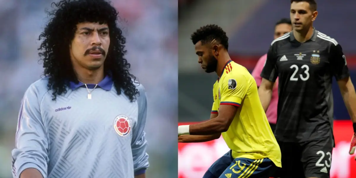 Higuita y Dibu Martínez se encontraron en Londres