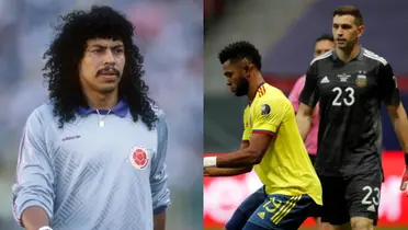 Higuita y Dibu Martínez se encontraron en Londres