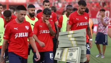 Independiente cabizbajo por la derrota.