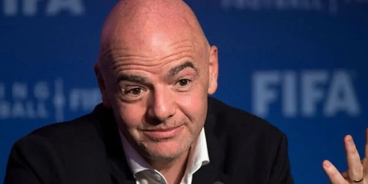 Infantino en conferencia de prensa
