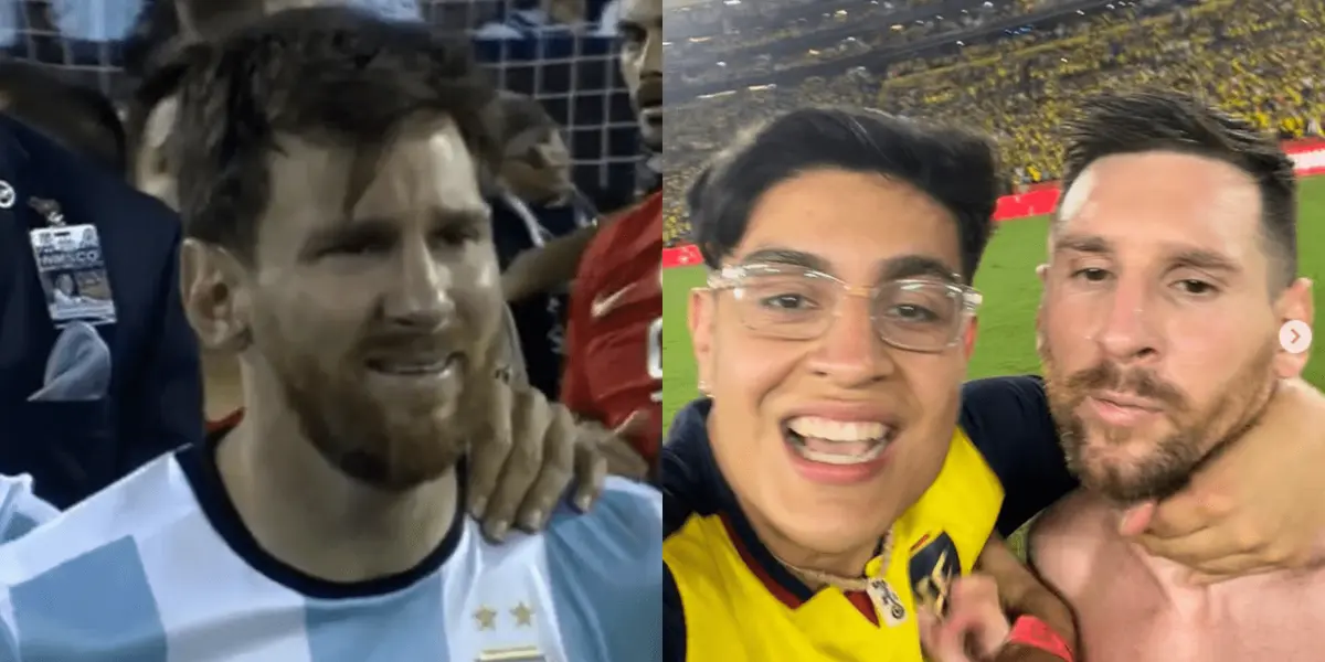 Invadió el campo de juego, se tomó una foto con la Pulga y ahora tiene que pagar una multa millonaria