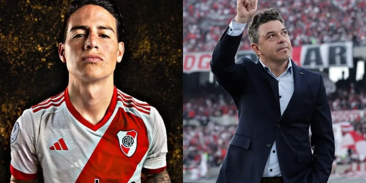 James Rodríguez y Marcelo Gallardo.