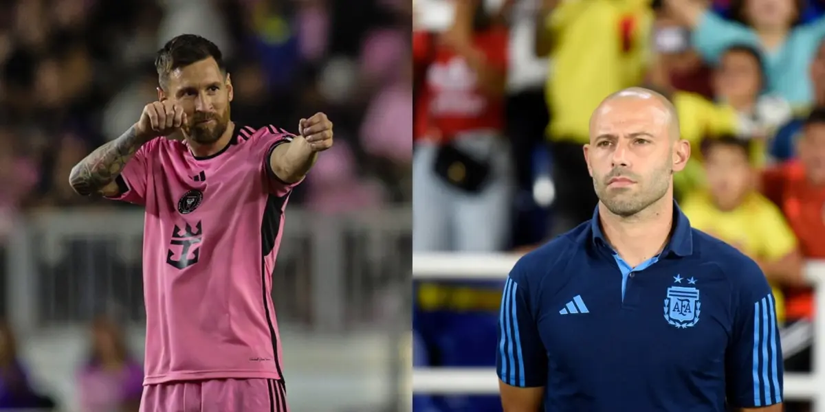 Javier Mascherano y Lionel Messi