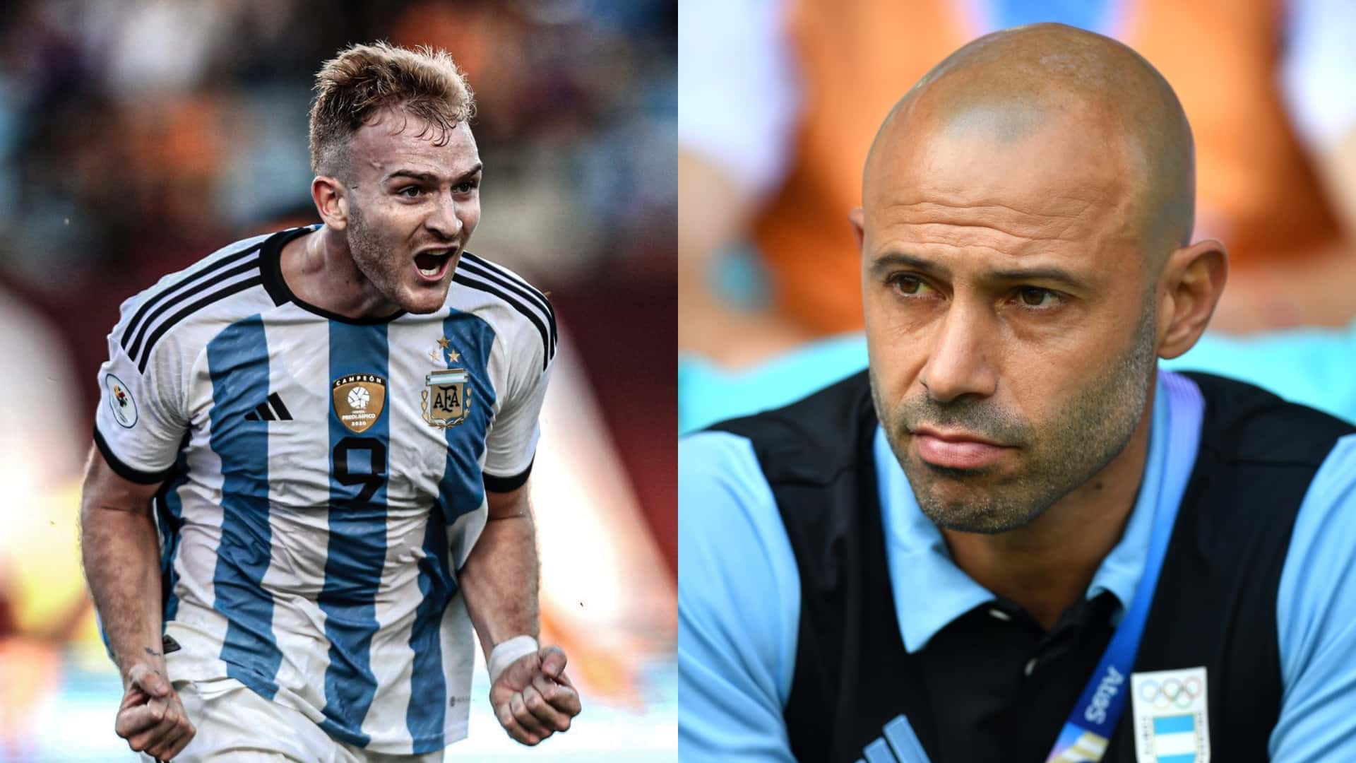 Javier Mascherano y Luciano Gondou