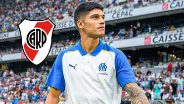 Joaquín Correa en el día de su presentación en Olympique de Marsella.