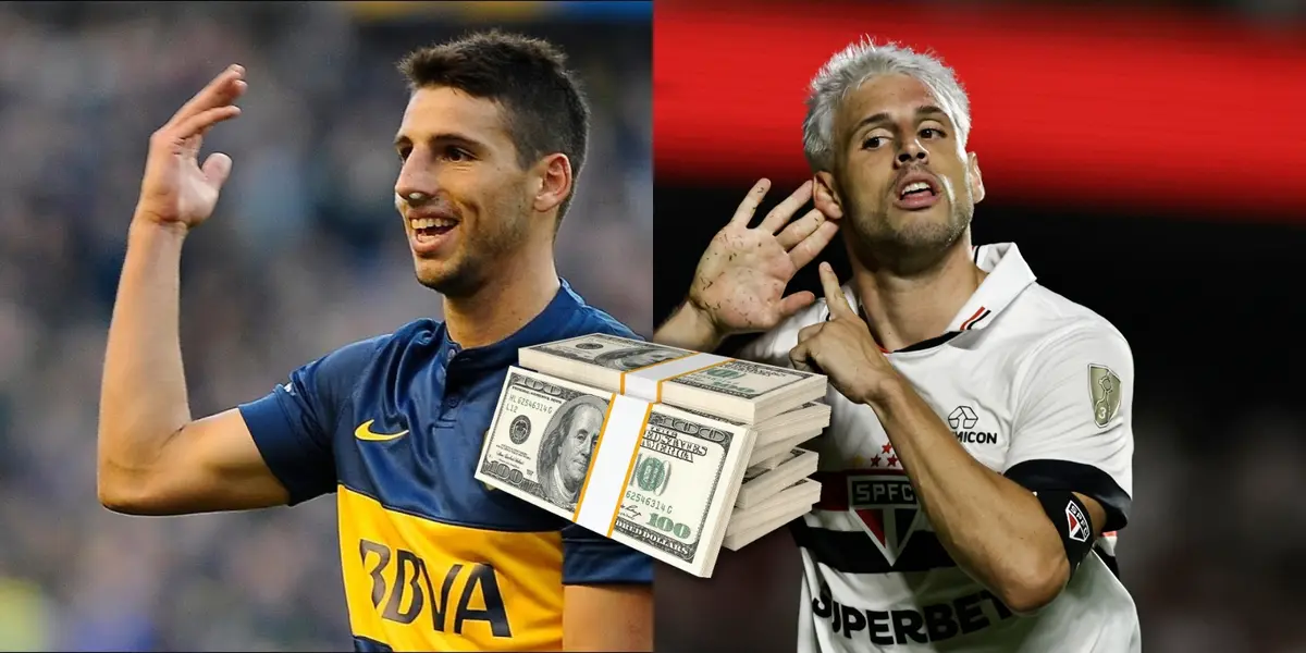 Jonathan Calleri en San Pablo y en Boca.