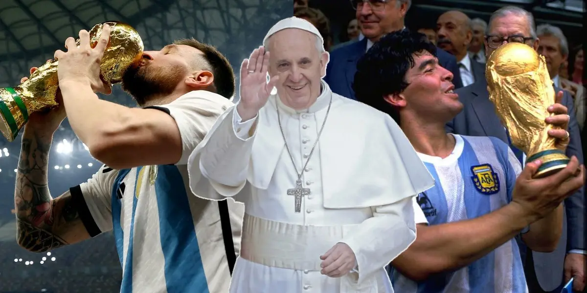 Jorge Bergoglio contestó la clásica pregunta sobre los dos astros argentinos.