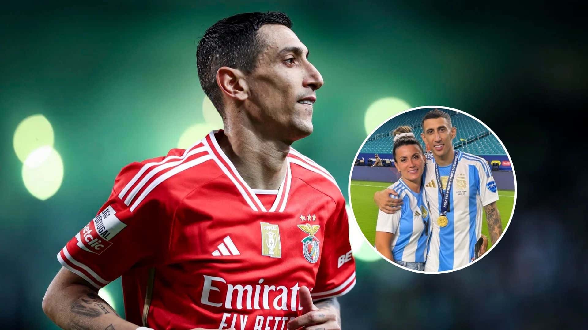 Jorgelina Cardoso - Ángel Di María (Foto: X)
