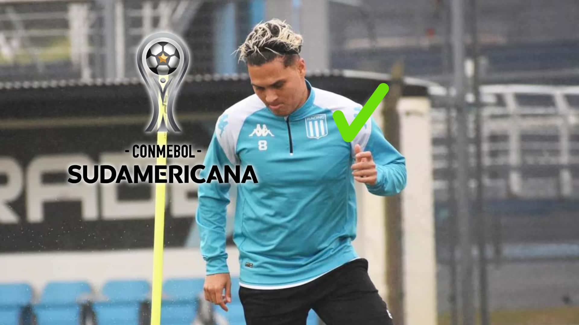 Juan Fernando Quintero entrenando en Racing