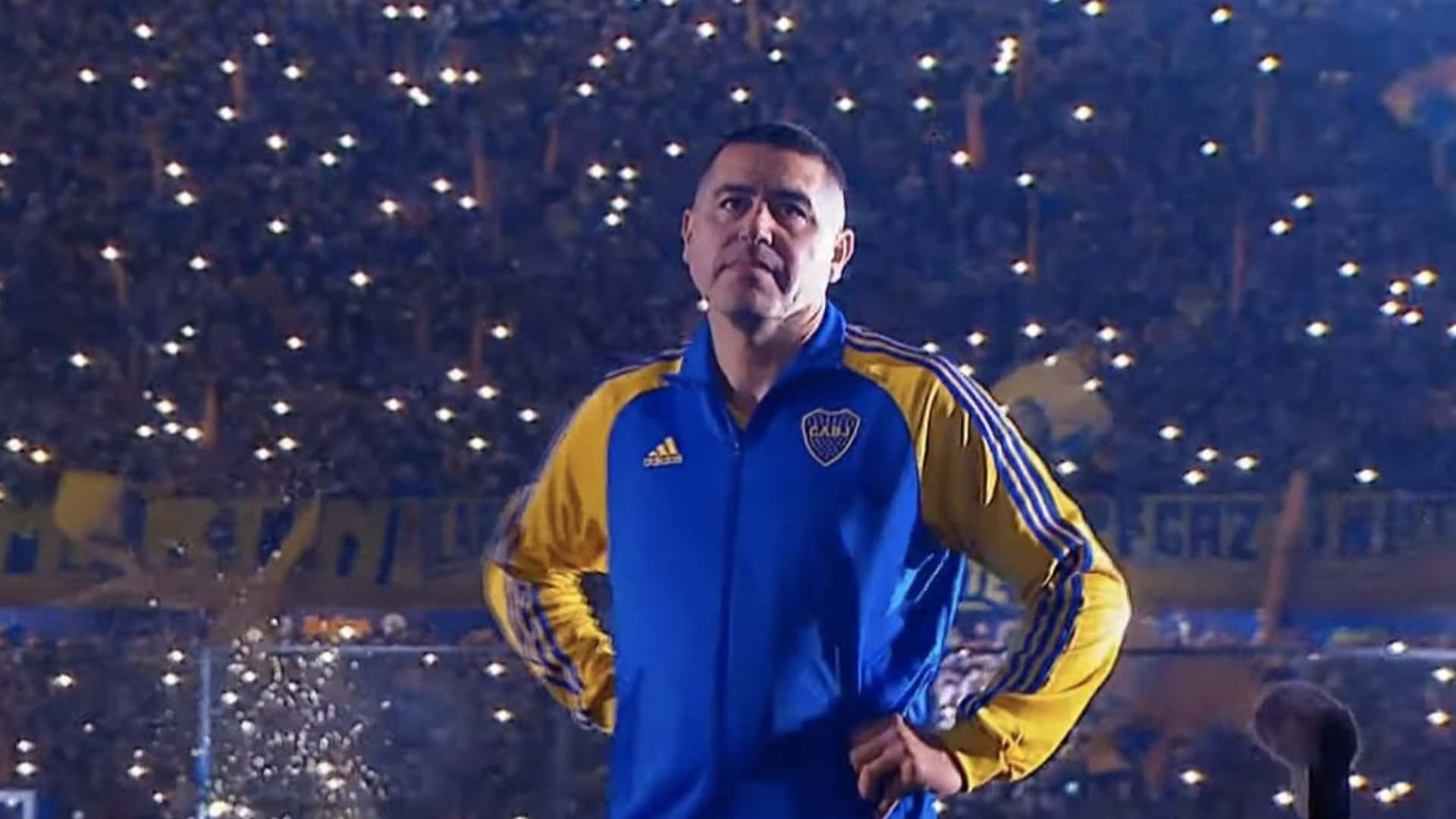 Juan Román Riquelme en su partido de despedida
