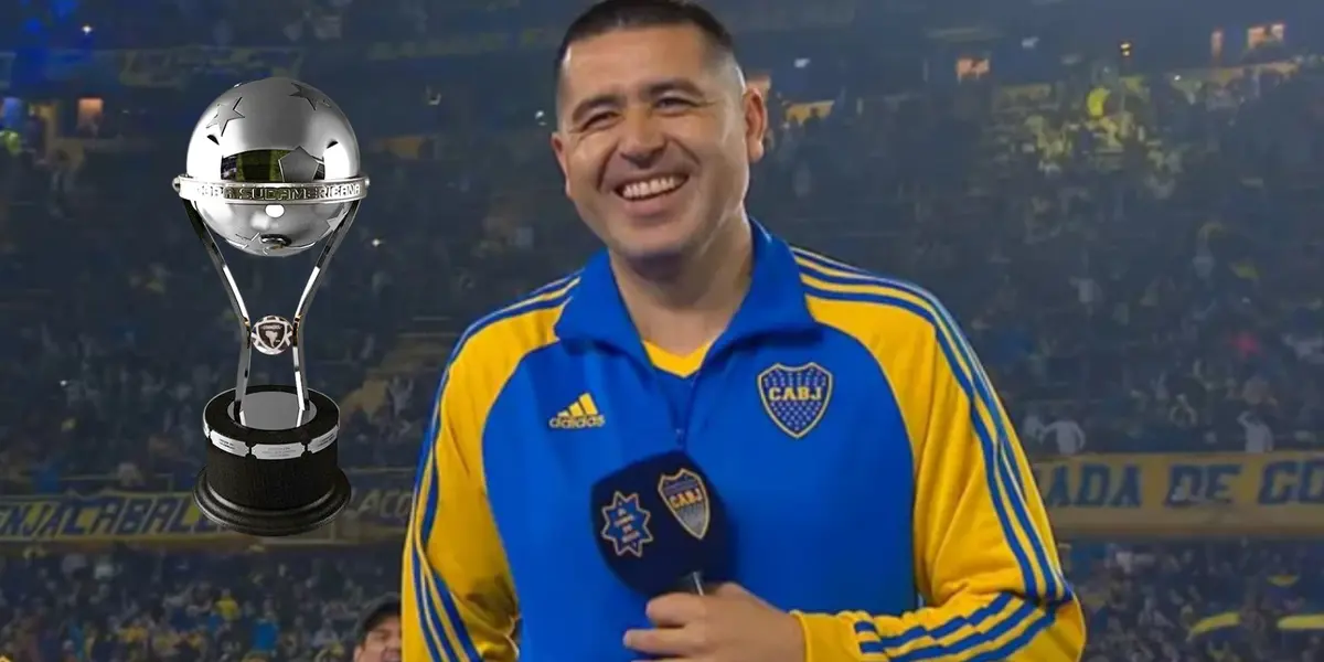Juan Román Riquelme riendo en su partido despedida.