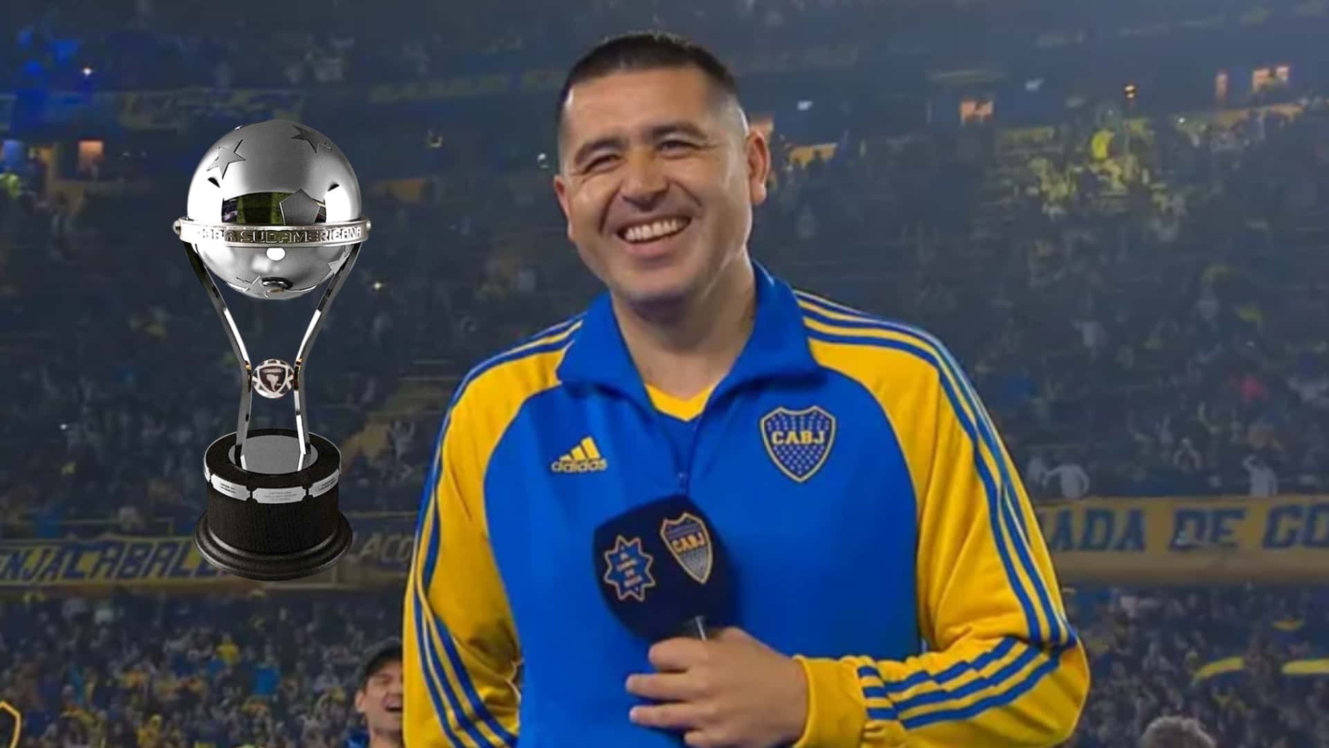Juan Román Riquelme riendo en su partido despedida.