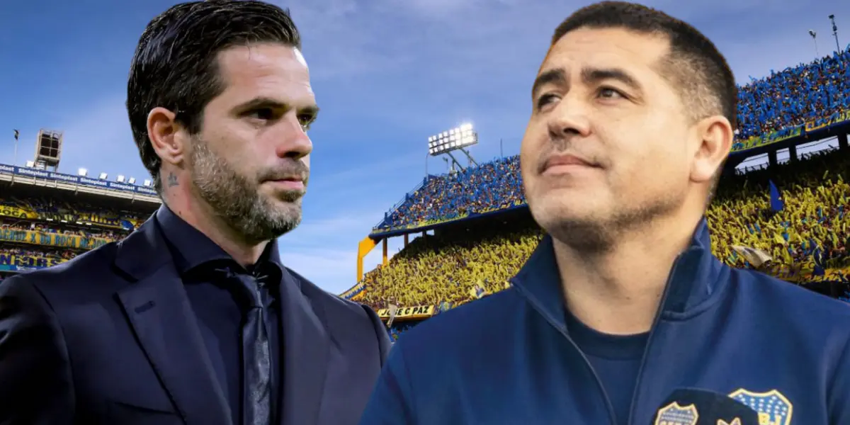 Juan Román Riquelme y Fernando Gago (Foto tomada de: Primicias/Centro/Boca Juniors)