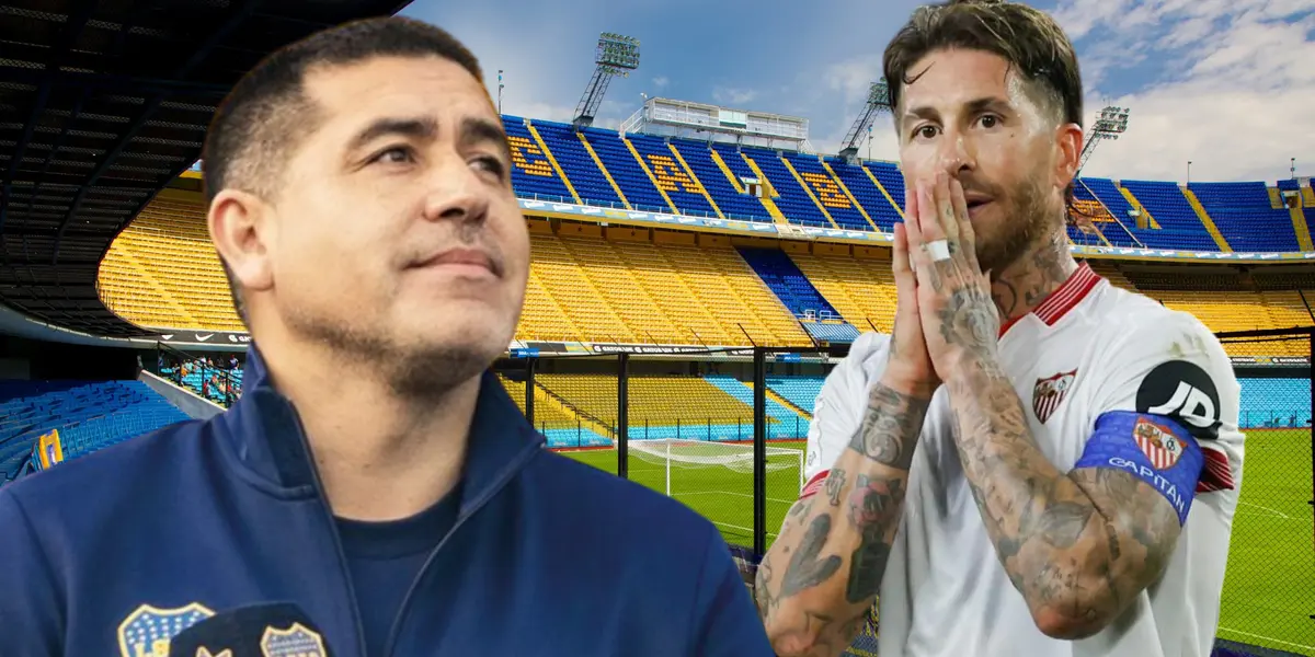 Juan Román Riquelme y Sergio Ramos (Foto tomada de: Expedia/Sport/Boca Juniors)