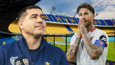 Juan Román Riquelme y Sergio Ramos (Foto tomada de: Expedia/Sport/Boca Juniors)