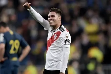 Juanfer y su actitud en la histórica final de la Copa Libertadores 2018.