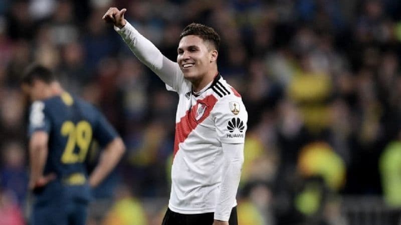 Juanfer y su actitud en la histórica final de la Copa Libertadores 2018.