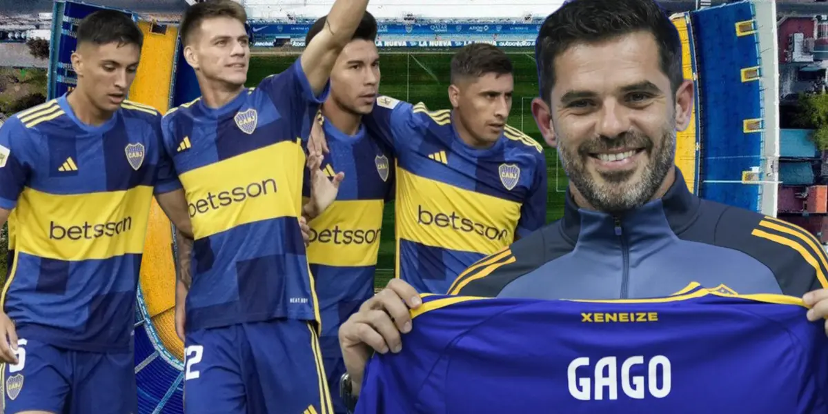 Jugadores Boca Juniors y Fernando Gago (Foto tomada de: Milenio/Boca Juniors/Top)