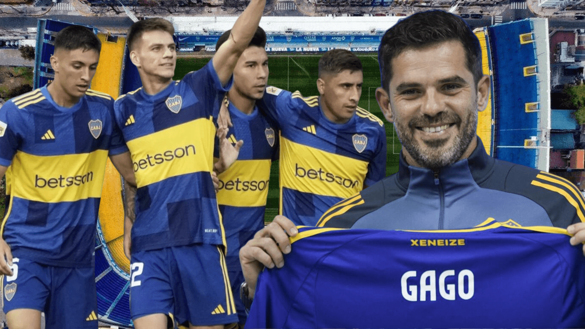 Jugadores Boca Juniors y Fernando Gago (Foto tomada de: Milenio/Boca Juniors/Top)