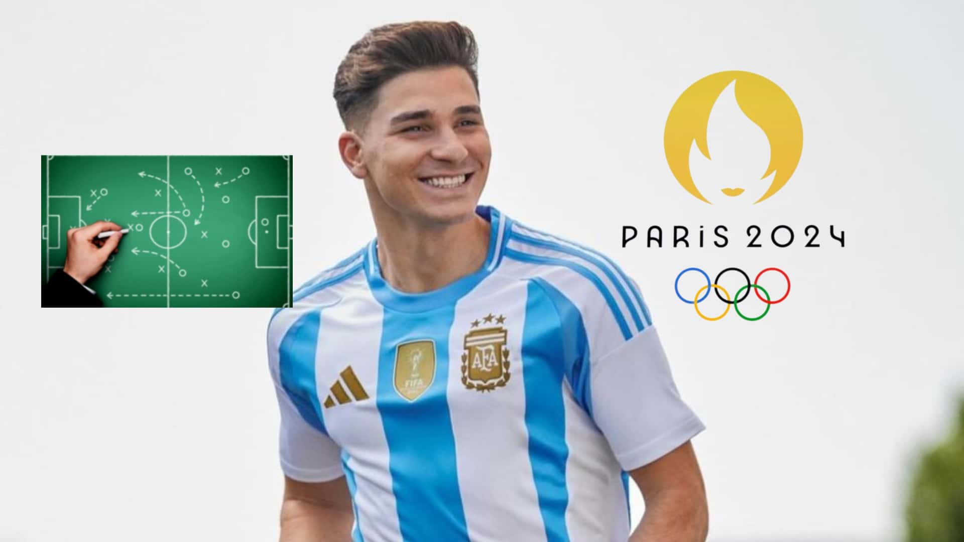 Julián Álvarez con la camiseta de la Selección Argentina (2024).