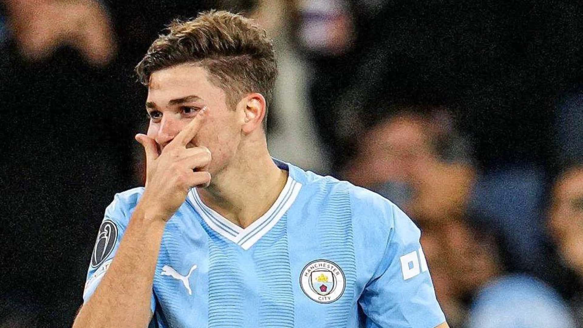Julián Álvarez en el Manchester City