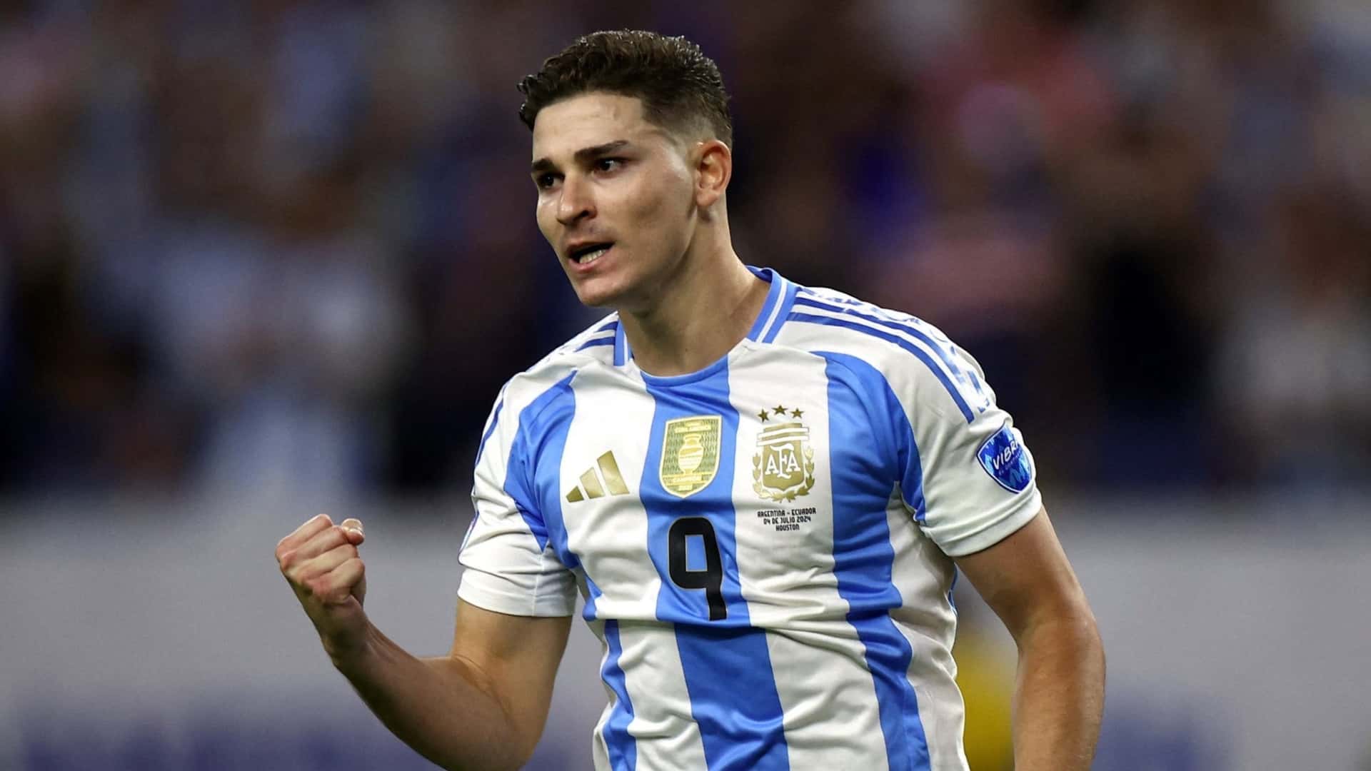 Julián Álvarez en el seleccionado argentino