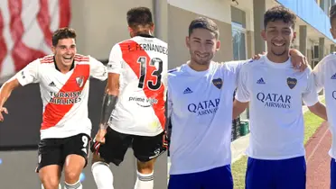 Julián Álvarez, Enzo Fernández, Alan Varela y Cristian Medina.