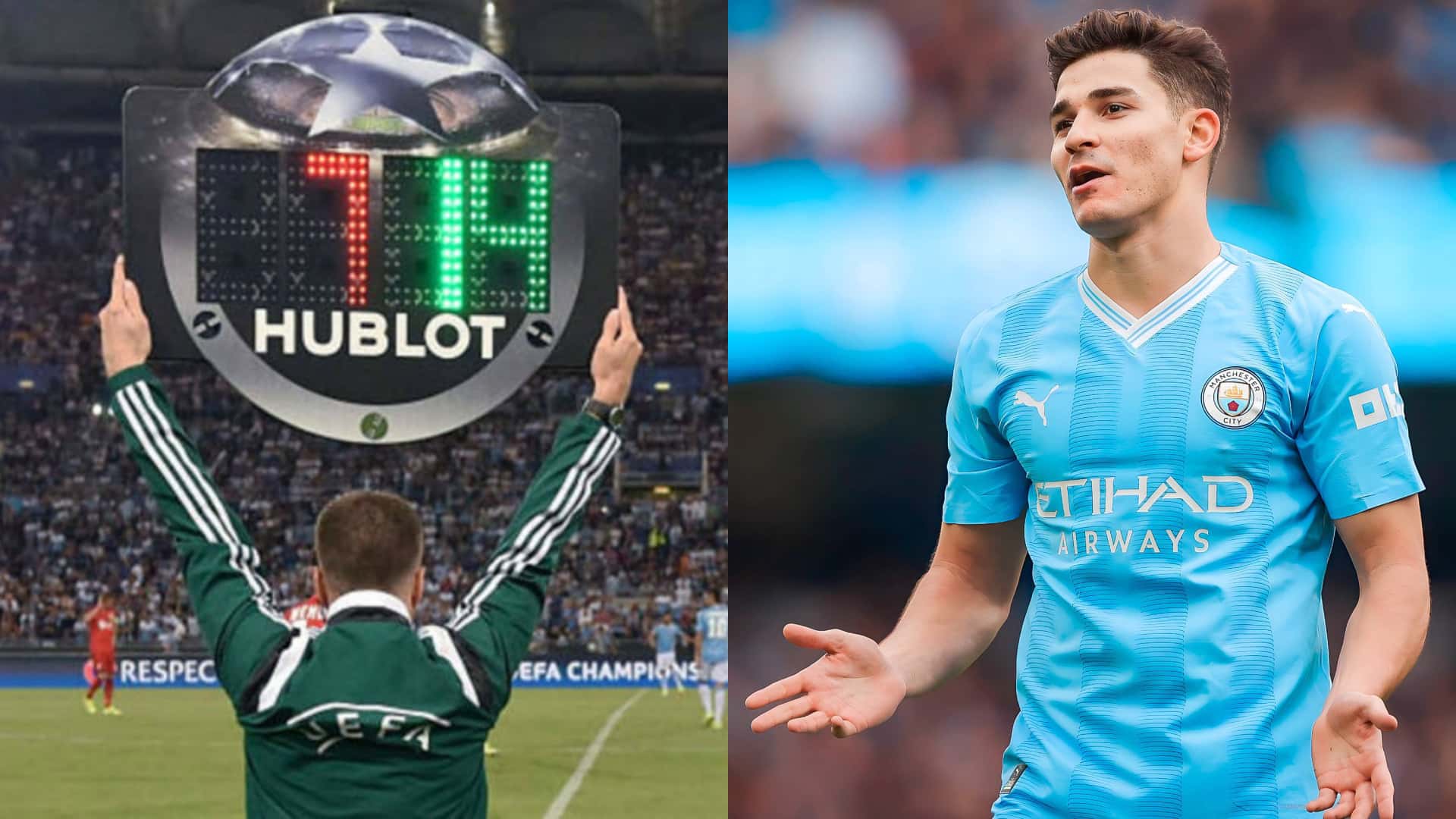 Julián Álvarez fue reemplazado en la victoria del Manchester City