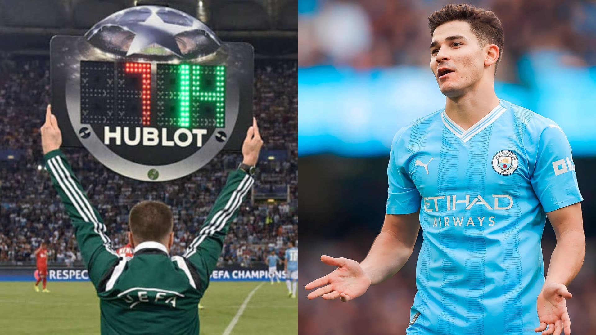 Julián Álvarez fue reemplazado en la victoria del Manchester City